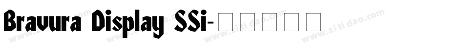 Bravura Display SSi字体转换